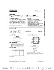 NC7WZ86 datasheet pdf Fairchild Semiconductor
