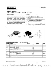 NDB7051 datasheet pdf Fairchild Semiconductor