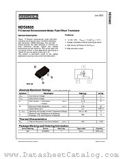 NDS0605 datasheet pdf Fairchild Semiconductor