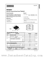 NDS9947 datasheet pdf Fairchild Semiconductor