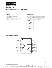 NE5532 datasheet pdf Fairchild Semiconductor