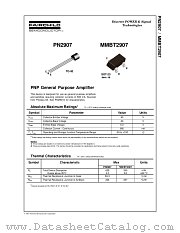 PN2907 datasheet pdf Fairchild Semiconductor