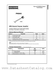 PN3643 datasheet pdf Fairchild Semiconductor