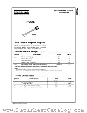 PN3645 datasheet pdf Fairchild Semiconductor