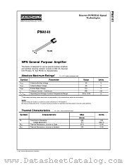 PN4141 datasheet pdf Fairchild Semiconductor
