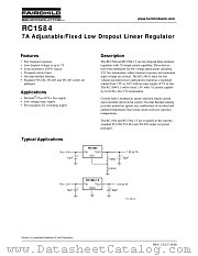 RC1584 datasheet pdf Fairchild Semiconductor