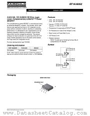 RF1K49092 datasheet pdf Fairchild Semiconductor