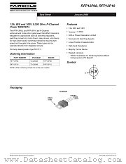 RFP12P08 datasheet pdf Fairchild Semiconductor