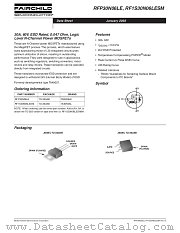 RFP30N06LE datasheet pdf Fairchild Semiconductor