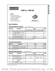 RGF1A datasheet pdf Fairchild Semiconductor