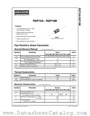 RGP10A datasheet pdf Fairchild Semiconductor