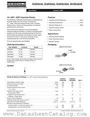 RHRD460 datasheet pdf Fairchild Semiconductor
