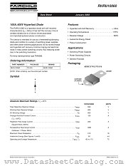 RHRU10060 datasheet pdf Fairchild Semiconductor