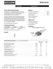 RHRU150120 datasheet pdf Fairchild Semiconductor