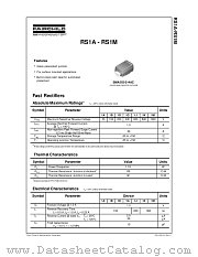 RS1A datasheet pdf Fairchild Semiconductor