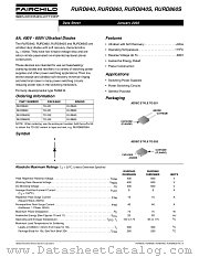 RURD860 datasheet pdf Fairchild Semiconductor