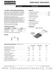 RURG1540CC datasheet pdf Fairchild Semiconductor