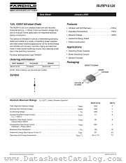 RURP15120 datasheet pdf Fairchild Semiconductor