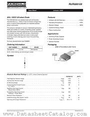 RURU80100 datasheet pdf Fairchild Semiconductor