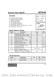 SFF9140 datasheet pdf Fairchild Semiconductor