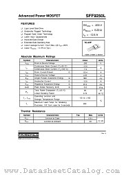 SFF9250L datasheet pdf Fairchild Semiconductor