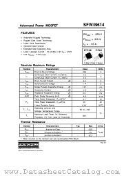 SFI9614 datasheet pdf Fairchild Semiconductor