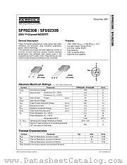 SFR9230B datasheet pdf Fairchild Semiconductor