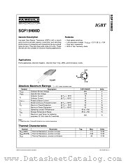 SGF15N90D datasheet pdf Fairchild Semiconductor