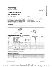 SGH15N120RUFD datasheet pdf Fairchild Semiconductor