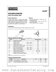 SGH20N120RUFD datasheet pdf Fairchild Semiconductor