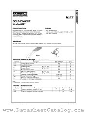 SGL160N60UF datasheet pdf Fairchild Semiconductor