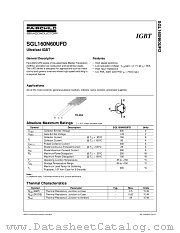 SGL160N60UFD datasheet pdf Fairchild Semiconductor