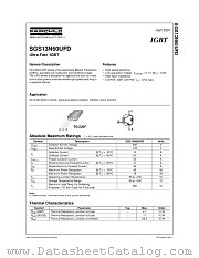 SGS13N60UFD datasheet pdf Fairchild Semiconductor