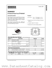 SI3454DV datasheet pdf Fairchild Semiconductor