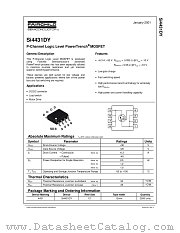 SI4431DY datasheet pdf Fairchild Semiconductor