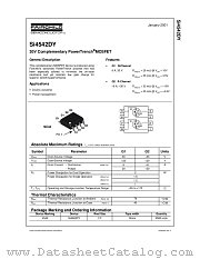 SI4542DY datasheet pdf Fairchild Semiconductor