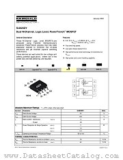 SI4920DY datasheet pdf Fairchild Semiconductor