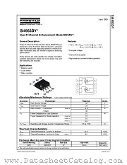 SI4953DY datasheet pdf Fairchild Semiconductor