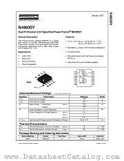 SI4963DY datasheet pdf Fairchild Semiconductor