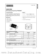 SI6410DQ datasheet pdf Fairchild Semiconductor