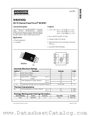 SI6433DQ datasheet pdf Fairchild Semiconductor