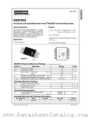 SI6923DQ datasheet pdf Fairchild Semiconductor