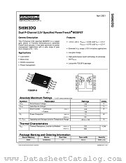 SI6963DQ datasheet pdf Fairchild Semiconductor