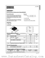 SI9945DY datasheet pdf Fairchild Semiconductor