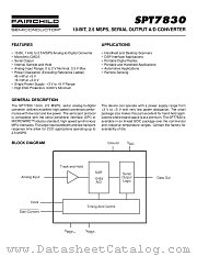 SPT7830 datasheet pdf Fairchild Semiconductor