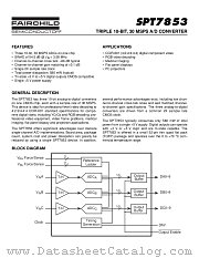 SPT7853 datasheet pdf Fairchild Semiconductor
