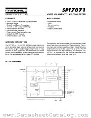SPT7871 datasheet pdf Fairchild Semiconductor
