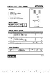 SSD2009A datasheet pdf Fairchild Semiconductor