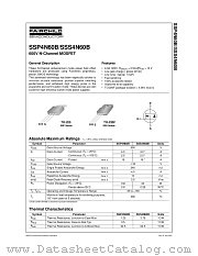 SSP4N60B datasheet pdf Fairchild Semiconductor