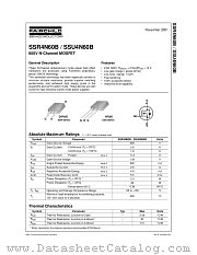 SSR4N60B datasheet pdf Fairchild Semiconductor